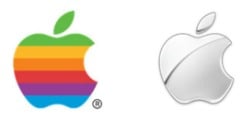 Apple Logo 1977 & 2014 Apple Logo 1977 & 2014