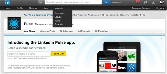 download linkedin pulse for company page