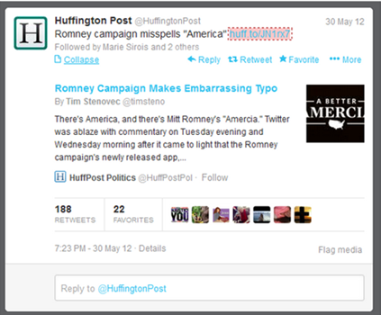 Twitter Spelling Error
