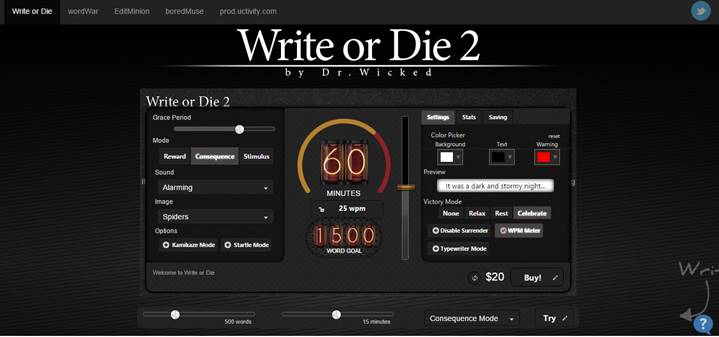 write or die 2