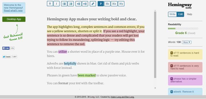 Hemingway Editor