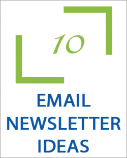 10 Email Newsletter Ideas graphic