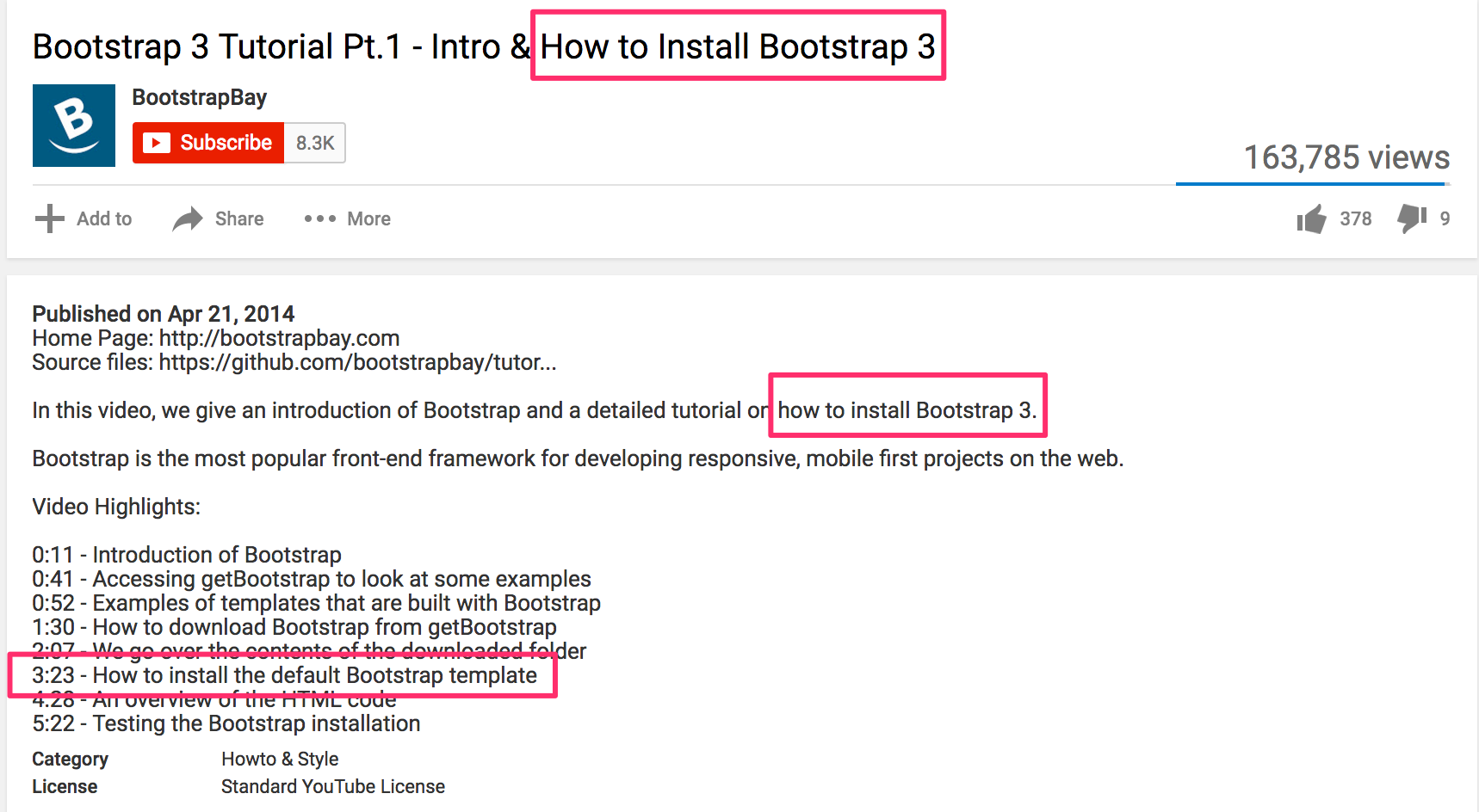 Bootstrap 3 tutorial