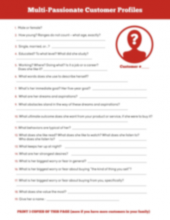 customer profile template