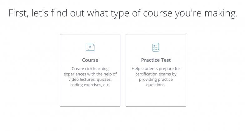 udemy type of course