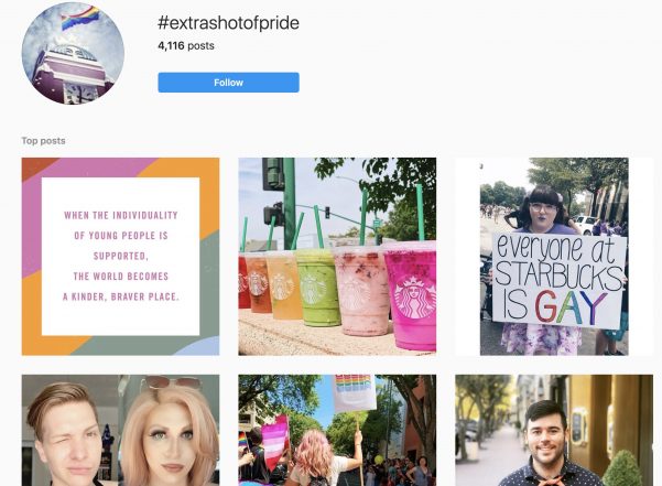 Images from Starbucks Pride campaign