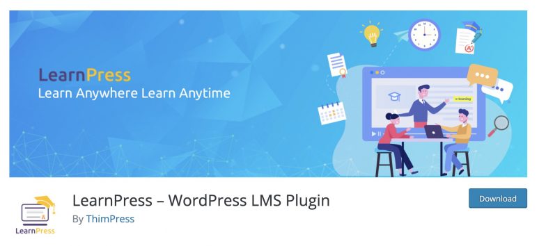 Screenshot of LearnPress plugin