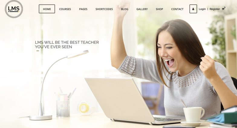 Screenshot of LMS theme