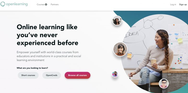 OpenLearning home page